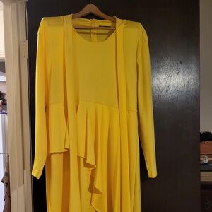 Hoaoohu Yellow Bodycon style